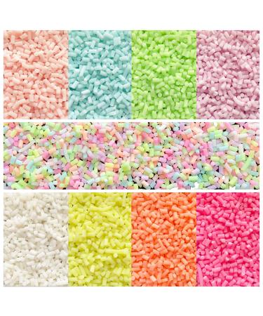 LiLiPAi Luminous Fake Sprinkles Non-edible Polymer Clay Sprinkles Fake Candy Sprinkles Faux Sprinkle for Craft DIY Plastic Sprinkles (9 Mixed Colors-90G)