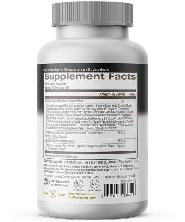 Om Mushrooms Lion's Mane Powder - 100% Organic, 7.05 oz (200 g) - Enhance Cognitive Function - Buy Online on SooperMarket.com