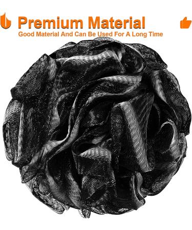 Urbanstrive XL Soft Shower Loofah Sponge for Men and Women - 75g - Black - 1 Pack - Buy Online on SooperMarket.com