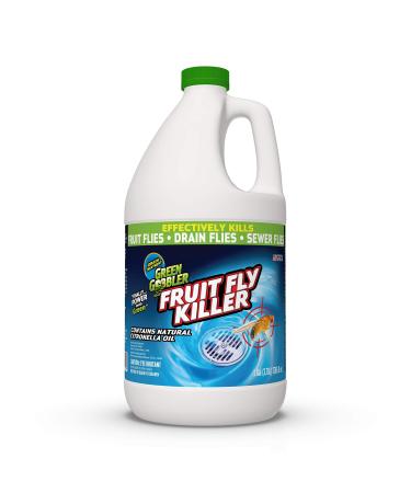 Green Gobbler Fruit Fly Goodbye Gel Drain Treatment | Drain Fly Killer | Fruit Fly Killer | Drain Flies Treatment | Fruit Flies Treatment | Drain Fly & Fruit Fly Eliminator (1 Gallon)