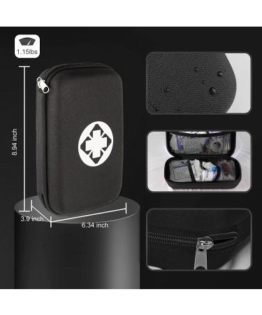 YIDERBO Black-273Pcs Small Waterproof Car First-Aid Kit Emergency-Kit - Essential Camping Equipment for Hiking, Home, and Travel - Buy Online on SooperMarket.com