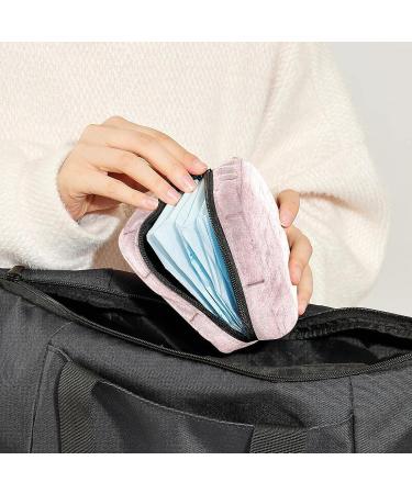 Pink Wall Background Menstrual Cup Pouch - Portable Period Bag for Women & Teen Girls - Multi-colored - Buy Online on SooperMarket.com