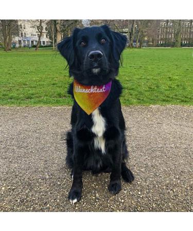 Buy Printplanet Dog Scarf with Custom Name - Colorpaint Layout - Size L - Stylish & Comfortable Dog Accessory - Buy Online on SooperMarket.com