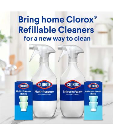 Clorox Bathroom Foamer Cleaner - Refillable Fresh Scent 1.13 Fl Oz - Household Essentials for a Sparkling Clean Home - Buy Online on SooperMarket.com