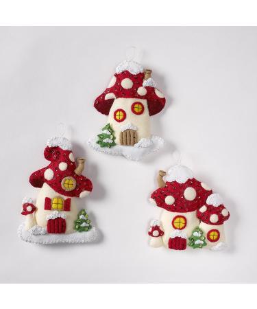 Bucilla Gnomes Felt Applique Christmas Ornaments - Set of 6 | Festive Holiday Decor - Buy Online on SooperMarket.com