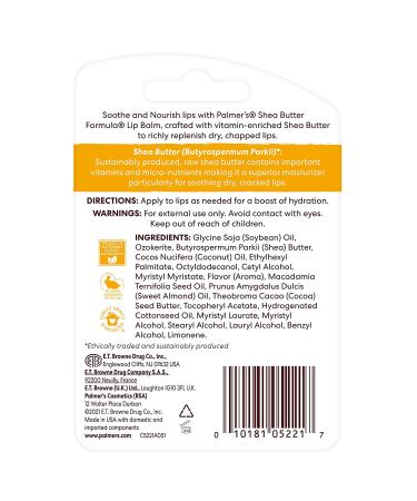 Palmer's Shea Butter Lip Balm - 2 Pack (Pack of 1) - Buy Online on SooperMarket.com