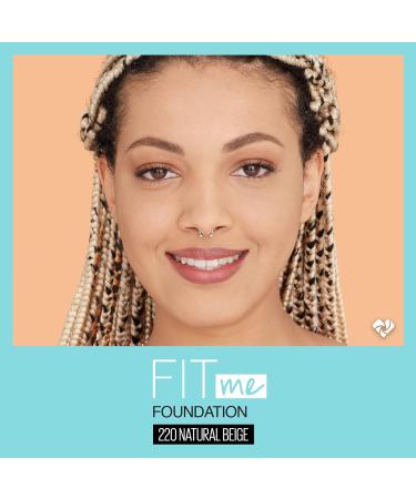 Maybelline Fit Me Natural Beige Foundation & Mattifying Primer Bundle (2 Count) - Buy Online on SooperMarket.com