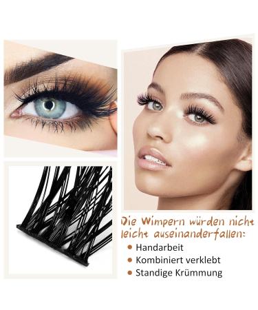 72 PCs DIY Individual Eyelashes for Beginners | Reusable Wispy Fluffy Single Eyelash Extensions at Home (B28 D-12mm) - Buy Online on SooperMarket.com