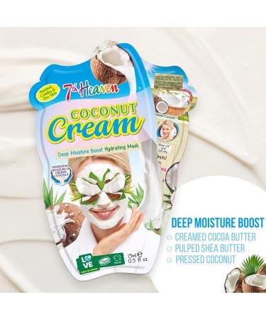 Montagne Jeunesse Coconut Cream Masque - Pack of 12 | Hydrating Face Masks for Glowing Skin - International Shipping Available - Buy Online on SooperMarket.com