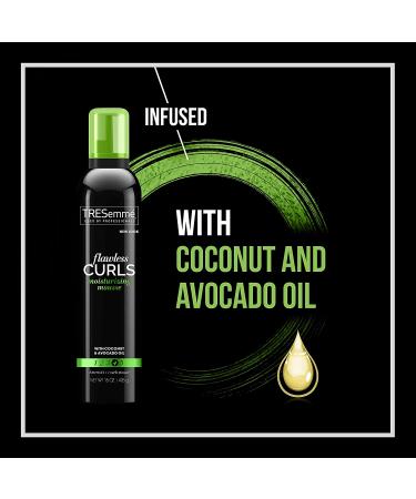 TRESemm Flawless Curls Mousse with Coconut & Avocado Oil - Extra Hold, Lightweight Formula - 2 pk 15 oz - Paraben & Alcohol Free - Soft, Bouncy Curls - Buy Online on SooperMarket.com