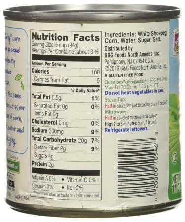 Green Giant White Shoepeg Corn 11oz Can (Pack of 6) - Buy Now! - Buy Online on SooperMarket.com