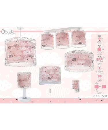 Dalber Children's Wall Lamp - Pink Cloud Design for Kids' Rooms | E27 | Model 41418S - International Shipping - Buy Online on SooperMarket.com
