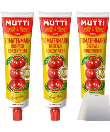 Mutti tomato paste triple concentrated 3-pack (3x200g tube) + usy block