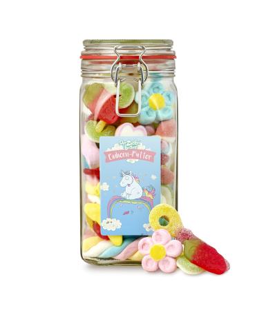 Unicorn food magical candy mix in a jar for unicorn fans L - Unicorn food