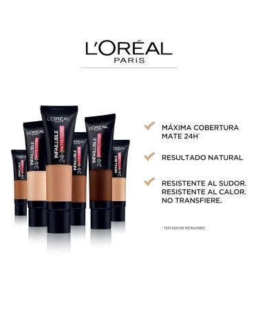 L'Or al Paris Infaillible 24H Matte Cover Foundation 35 ml - Long-lasting Flawless Finish International Shipping - Buy Online on SooperMarket.com