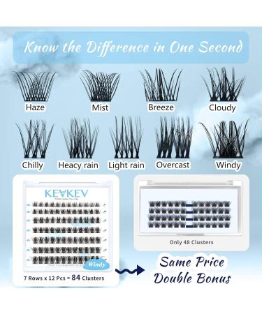 Lash Clusters 84 Pcs - DIY Cluster Eyelash Extensions - Soft and Comfortable - C-Mix (8-16mm) Windy - Buy Online on SooperMarket.com