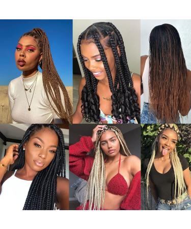 Leeven 8 Packs Pre Stretched Braiding Hair 26 Inch Yaki Texture Red Brading Hair Extensions for Box Braids Red Crochet Hair Extensions for Braiding/Red 26 Inch (Pack of 8) RED - Buy Online on SooperMarket.com