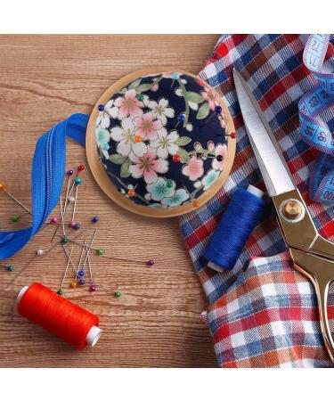 Japanese Style Wooden Base Pin Cushion for Sewing and Crafting - Buy Online on SooperMarket.com