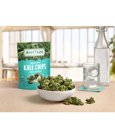 Rhythm Superfoods Kale Chips Variety Pack - Original, Zesty Nacho, Kool Ranch, Mango Habanero - 2.0 Oz (Pack of 4) - Organic, Non-GMO, Vegan, Gluten-Free Superfood Snacks - Buy Online on SooperMarket.com