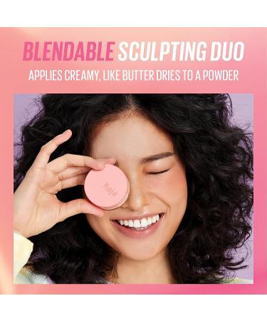 Kaja 3-in-1 Blendable Sculpting Trio - Play Bento | Mango Seed Butter Cream Bronzer, Blush & Highlighter | 02 Cloud Latte - Medium Complexions - Buy Online on SooperMarket.com