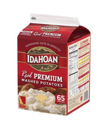 Idahoan Real Premium Mashed Potatoes - Gluten-Free 100% Real Idaho Potatoes - 3.25lb (65 Servings) - Buy Online on SooperMarket.com