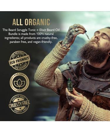 Beard Struggle Day Liquid Tonic Beard Oil - Gold Collection Asgardian Secret (30ml) - Men's Day Time Growth Oil - Buy Online on SooperMarket.com