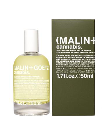 Malin + Goetz Eau de Parfum Men & Women's Perfume Garden Berry Fragrance Fresh & Comforting Scented Perfume Bright & Evolved Vegan & Cruelty Free cannabis