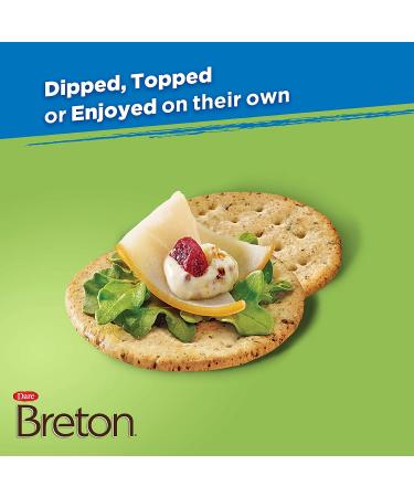 Dare Breton Gluten Free Herb & Garlic Crackers, 4.76 oz Box (Pack of 6) - Healthy Snacks, No Artificial Colors or Flavors. Tapioca & Green Lentil Flour - Buy Online on SooperMarket.com