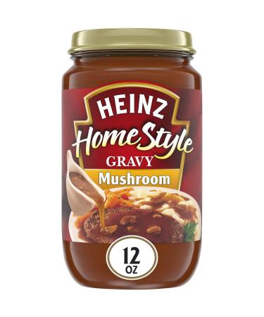 Heinz Homestyle Mushroom Gravy (12 oz Jars, Pack of 12)