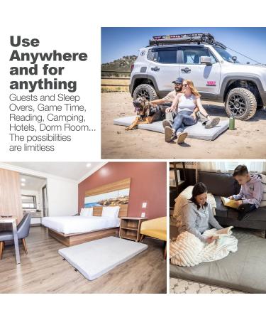 BETTER HABITAT SleepReady Portable Floor Mattress & Guest Bed - Twin Size | 3 CertiPUR-US Memory Foam | Easy Roll Out | Waterproof | Ideal for Guests, Camping, Dorm & Travel Essentials | 1 Year Warranty - Buy Online on SooperMarket.com