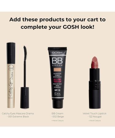 Gosh Forever Eye Shadow - Waterproof Creamy Eyeshadow Pen 002 Beige (Metallic) | Long-Lasting Color Perfume-Free Skin-Friendly | International Shipping Available - Buy Online on SooperMarket.com