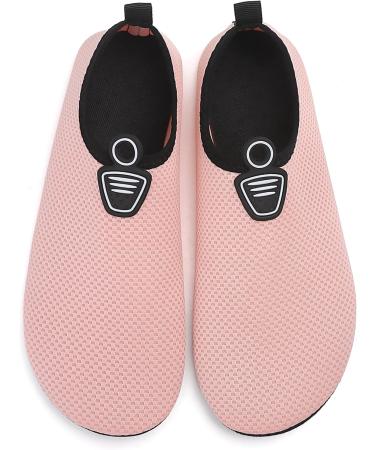Ruomu Fast Drying Bathing Shoes for Women & Men | Slipproof Aqua Shoes | Lightweight Beach & Surf Footwear | Size 38 EU - Pink - Buy Online on SooperMarket.com