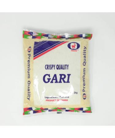 Gari Premium White Ghana Gari 4.4 LB ( 100% Natural West African Grated Cassava)