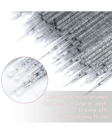 G2PLUS 400PCS Micro Applicators Brushes - Crystal Black Disposable Swabs for Eyelash Extensions Crafting - Buy Online on SooperMarket.com