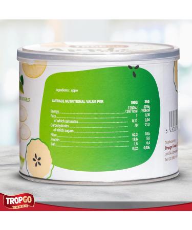 Tropgo - Belgium Apple Chips - 100% Fruit - Natural Healthy Snack - Fresh Red Apple Crisps 35gr - Recyclable Tin Fresh lock seal (2-Pack Red and Green) Red and Green 2-Pack - Buy Online on SooperMarket.com
