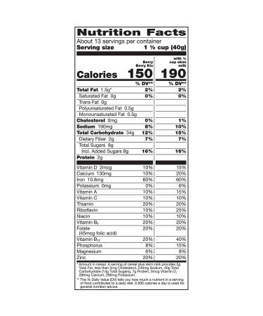Berry Berry Kix Whole Grain Breakfast Cereal 18 oz - Nutritious and Delicious - Buy Online on SooperMarket.com
