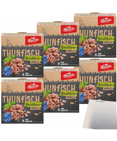 Hawesta tuna basil low oil MSC 6-pack (6x110g can) + usy block