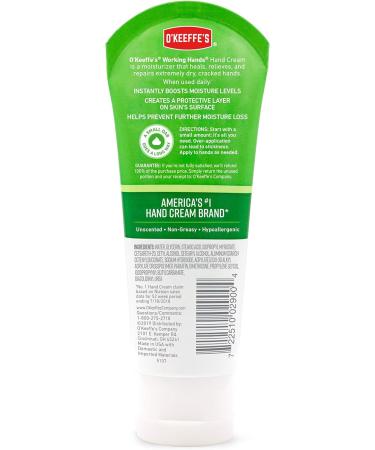 O'Keeffe's Working Hands Hand Cream Tube 3 oz (6 Pack) - Moisturizing Dry Skin Relief - Buy Online on SooperMarket.com