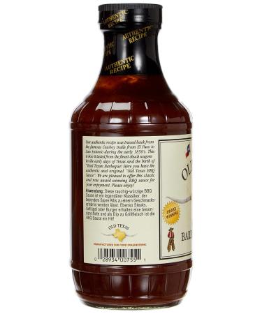 Old Texas Original Barbeque Sauce - Authentic 455ml BBQ Sauce for Great Flavors - International Shipping Available - Buy Online on SooperMarket.com