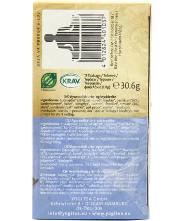 Yogi Tea Breathe Deep - Organic - 6 X 17 Bags - Buy Online on SooperMarket.com