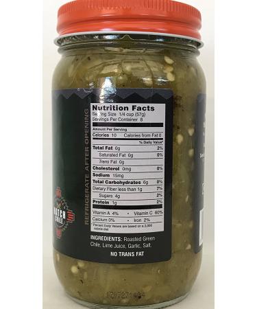 Santa Fe Ole Roasted New Mexico Green Chile Medium - 16oz (6 Pack) | Authentic Flavor - Buy Online on SooperMarket.com