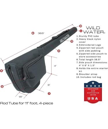 Wild Water Fly Fishing 11ft 4-Piece 7-Weight Switch Rod Combo for Steelhead - Buy Online on SooperMarket.com
