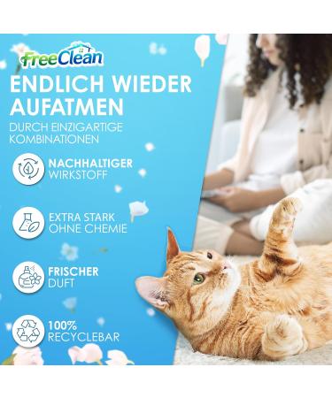 FreeClean Bio Ruchs Neutralizer Concentrate 1000ml - Extra Strong Enzyme Cleaner for Cats | Highly Concentrated Odor Remover & Textile Freshener | Made in Germany - Buy Online on SooperMarket.com