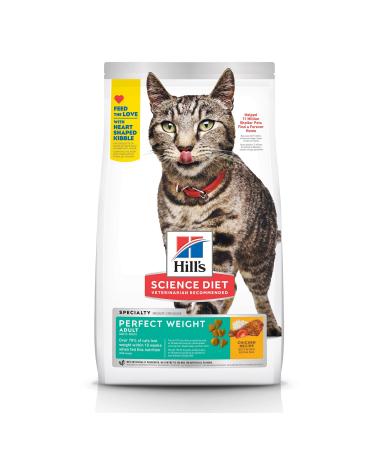 Hill's Science Diet Dry Cat Food Adult Perfect Weight for Healthy Weight & Weight Management Chicken Recipe