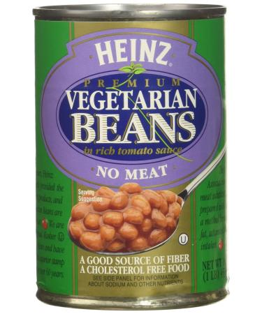 Heinz Vegetarian Beans in Tomato Sauce, 16 oz, 6 pk 1 Pound (Pack of 6)