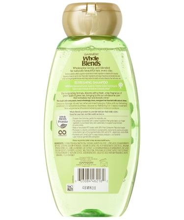 Garnier Whole Blends Green Apple & Green Tea Shampoo 12.5 fl. oz. - For Normal Hair - Buy Online on SooperMarket.com