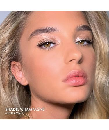 ICONIC Glaze Crayon Dual-Ended Glitter Eyeshadows - Champagne | Sparkling Wet-Look Glazed Effect - Buy Online on SooperMarket.com