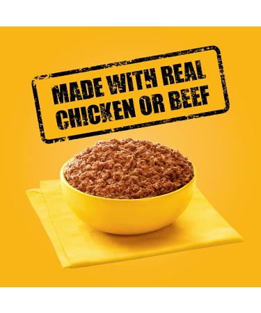PEDIGREE Chopped Ground Dinner Adult Wet Dog Food Variety Pack, 3.5 oz Pouches, Chicken, Beef, Filet Mignon - 18 Pack - Buy Online on SooperMarket.com