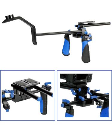 MARSRE DSLR Shoulder Rig Film Making Kit with Follow Focus, Matte Box, C-Shape Mounting Bracket and Top Handle for DSLR Video Cameras and DV Camcorders - Buy Online on SooperMarket.com