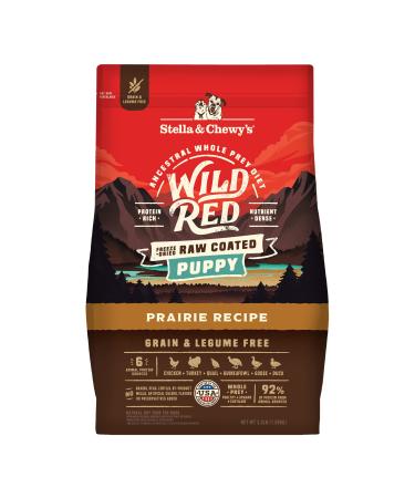 Stella & Chewy's Wild Red Dry Dog Food Raw Coated High Protein Grain & Legume Free Kibble for Puppies 3.5 Pound (Pack of 1)